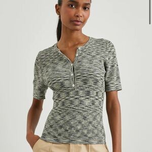 Rails Tony Mint Navy Space Dye Top Medium